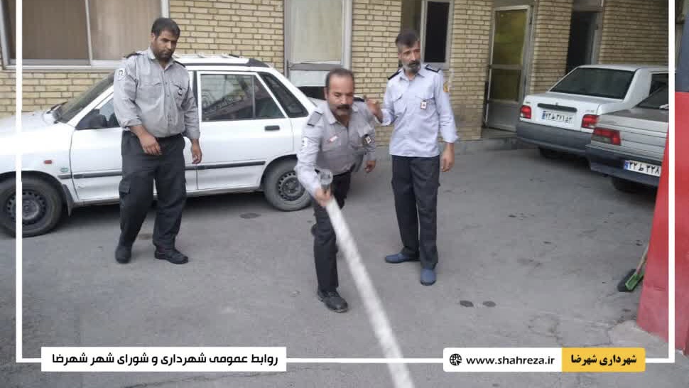 تمرینات روزانه و دوره ای پرسنل عملیات سازمان آتش نشانی
