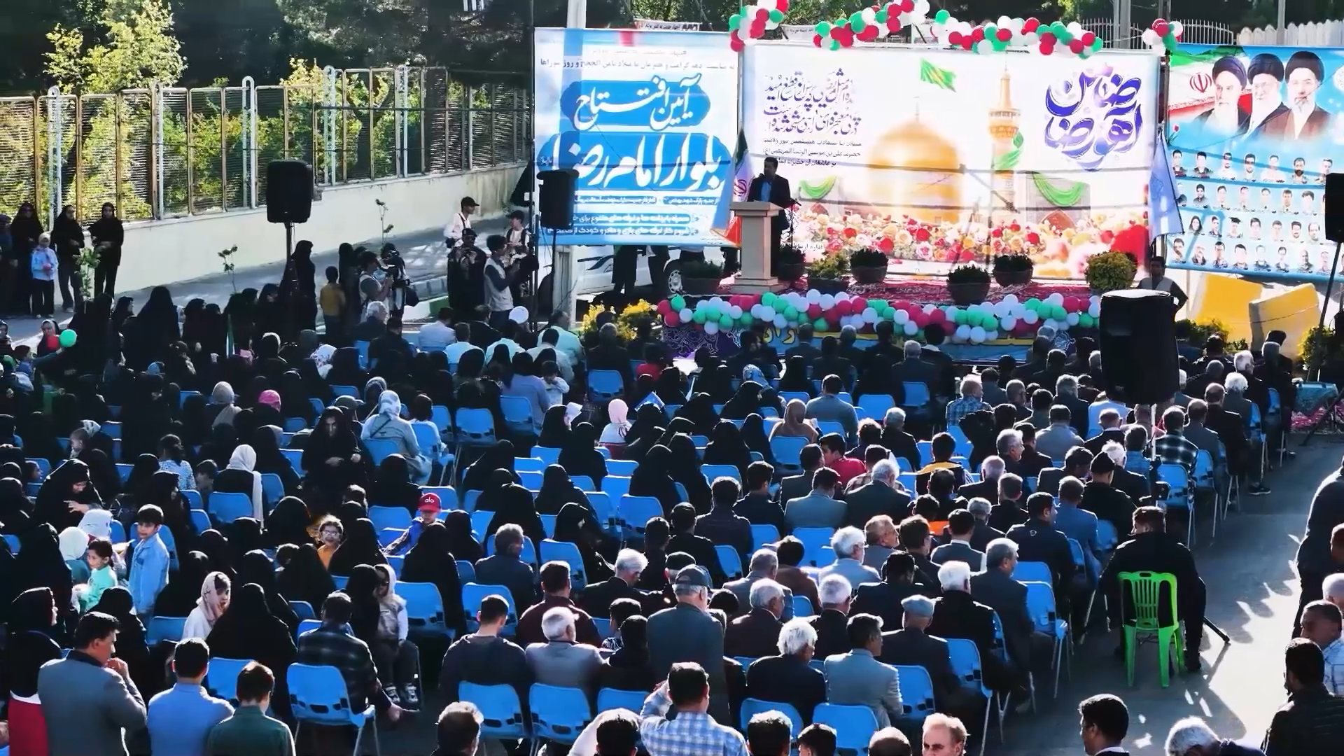 آیین افتتاح بلوار امام رضا(ع) در میان استقبال گسترده شهروندان برگزار شد