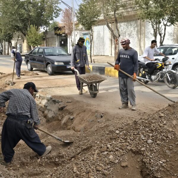 خیابان حکیم نصرالله در مسیر تکمیل عملیات بهسازی