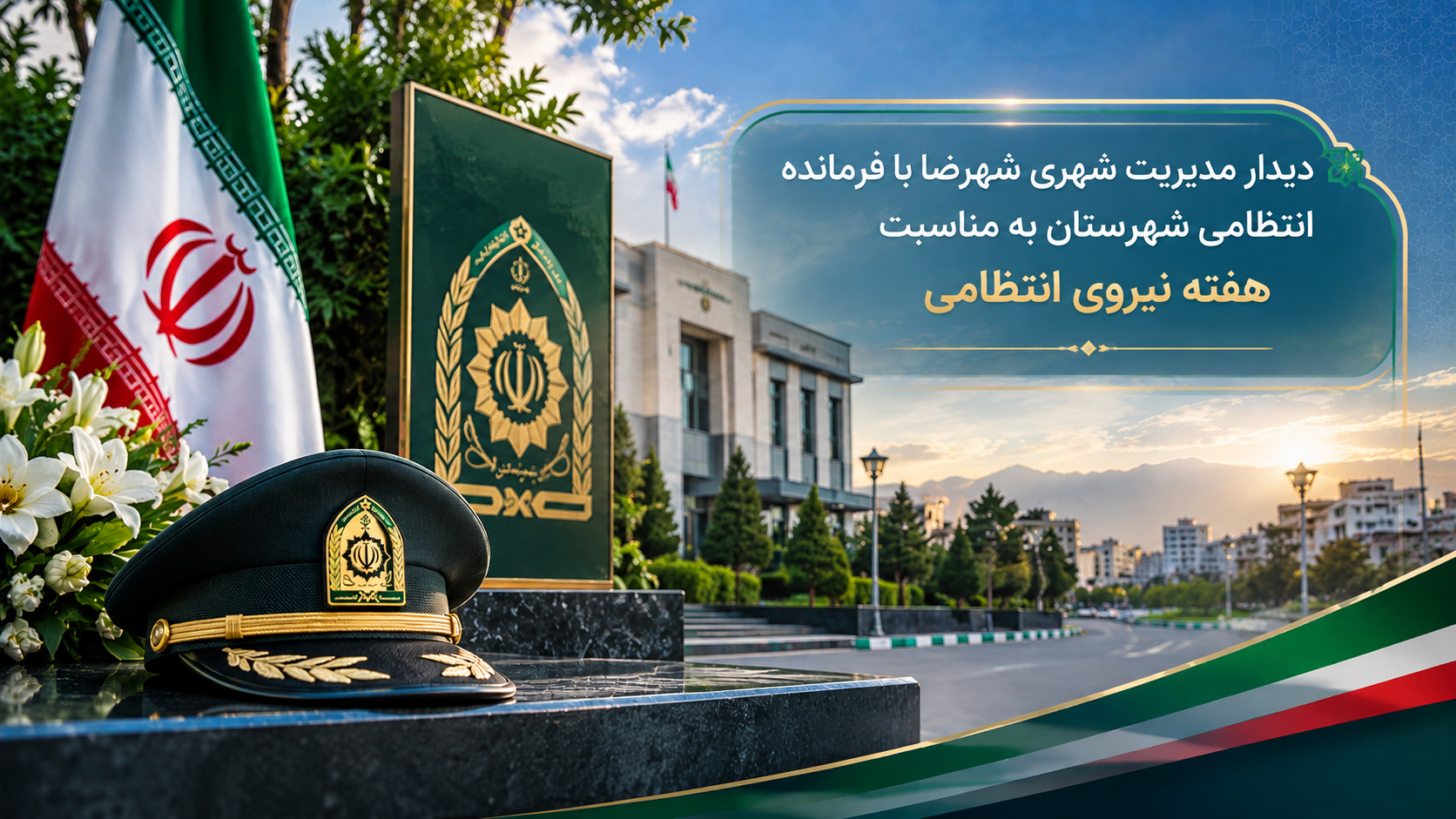 دیدار مدیریت شهری شهرضا با فرمانده انتظامی شهرستان به مناسبت هفته نیروی انتظامی